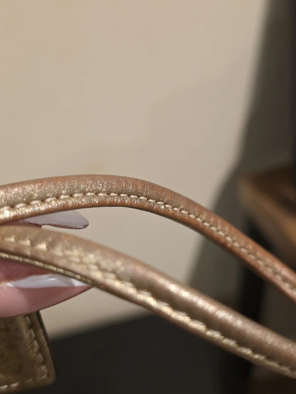 Coach Gold Signature Wristlet
